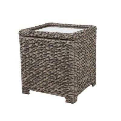 Hampton Bay Laguna Point Square Wicker Outdoor Acc ...