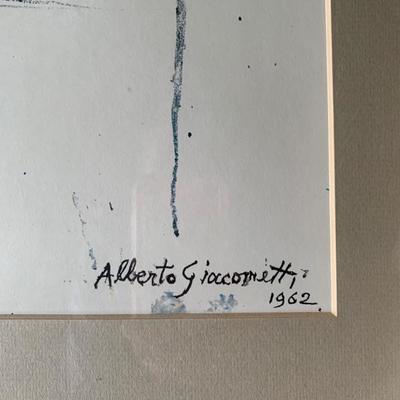 Alberto Giacometti, offset litho, 1962