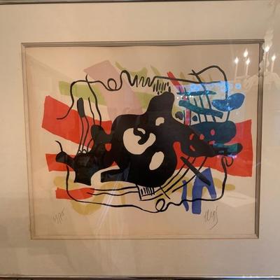 Fernand Leger, signed litho, signed and numbered in pencil, 67/75
