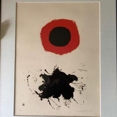 Adolph Gottlieb, litho, 1967, signed and dated, numbered 2/50