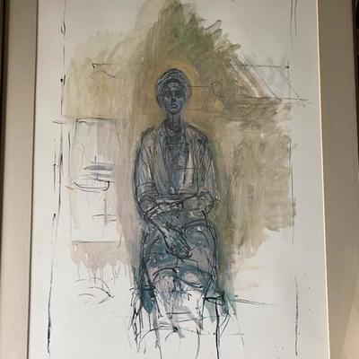 Alberto Giacometti, offset litho, 1962