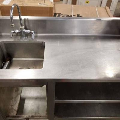 Stainless Steel Sink and Counter..