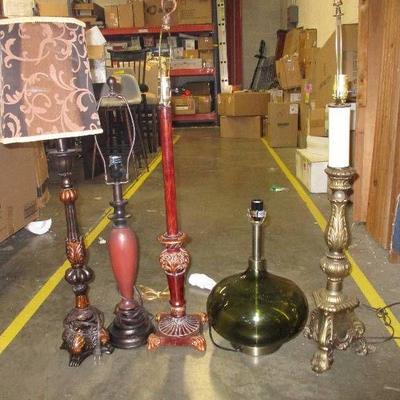 Lot of Five Table Lamps #3