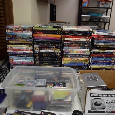 VHS Tapes, Video Games, & Game System
