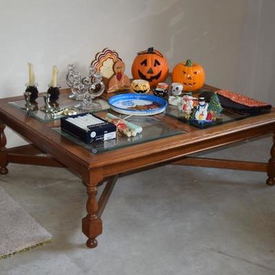 Coffee Table, Candleholders, & Seasonal Decor