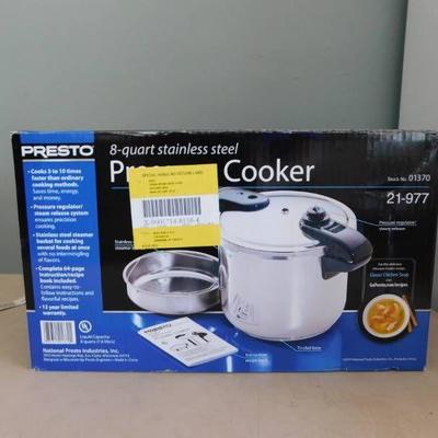 8 qt stainless pressure cooker