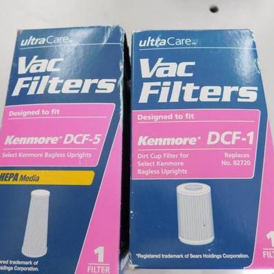 Kenmore vacuum filters