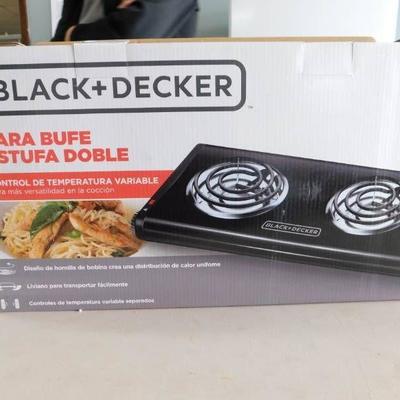 Black & Decker dbl burner hot plate