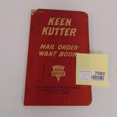 Keen Kutter Want Book - Wichita Ks - dated in the ...