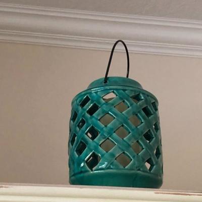 Turquoise Lantern Decor