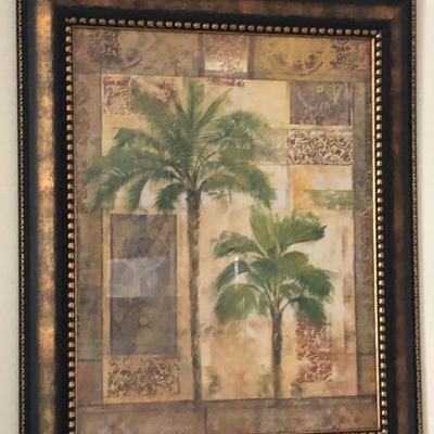 Framed Palm Art Work
