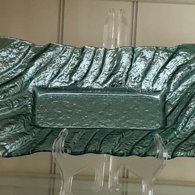 Sea Green Glass Decor Dish