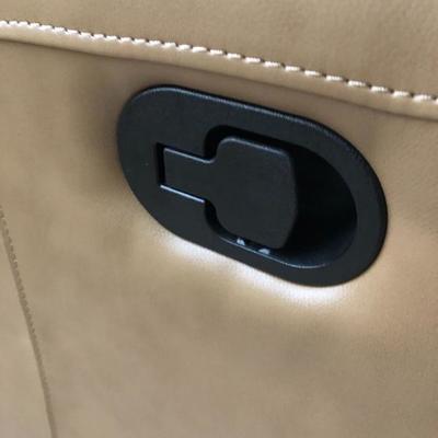 Detail - Riverside Furniture Leather-like Khaki Recliner  