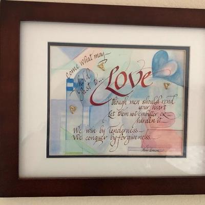 "Love" Plaque