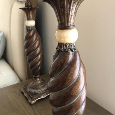 Detail - Bronze Table Lamps 