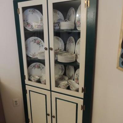 vintage corner cupboard