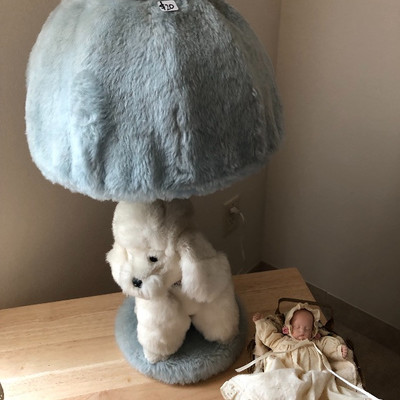 Furry Poodle Lamp