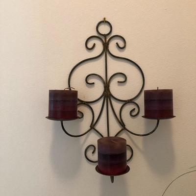 3-candle sconce