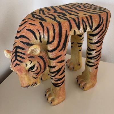 Tiger plant stand/side table