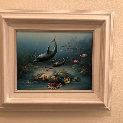 Smaller sea life painting