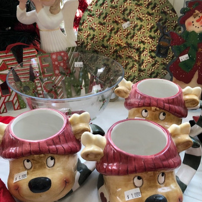 Reindeer mugs/bowls