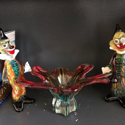Art Glass Clowns 