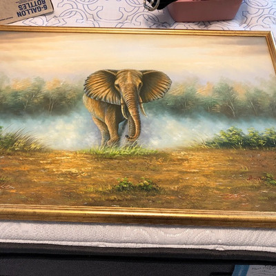 Large elephant painting 