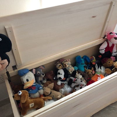 A trunk full of lovable stuffed animals