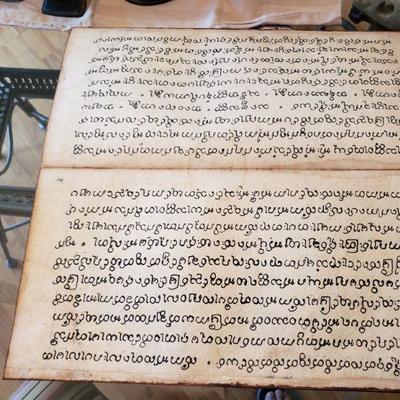 Burmese Buddhist Prayer handwriten book