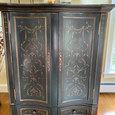 Black Hand Painted Cabinet