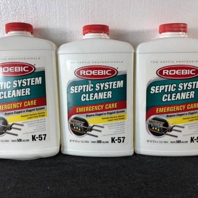 Lot of 3 Septic System Cleaner