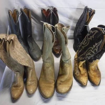 Mixed lot of western cowboy cowgirl boots includes ...