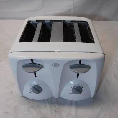 4 slot toaster with dual controls