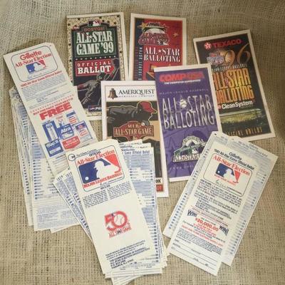 Collection of unused All Star Game ballots