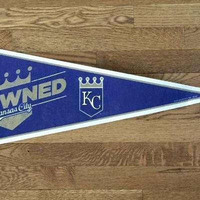 Crowned Kansas City Royals pennant