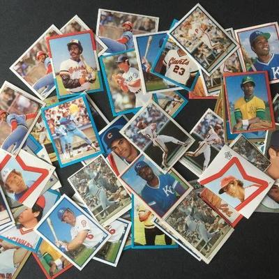 Collection of Baseball Card Player Mini Stickers a ...
