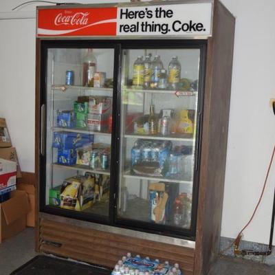 Coca Cola Large Sliding Door Vending Refrigerator