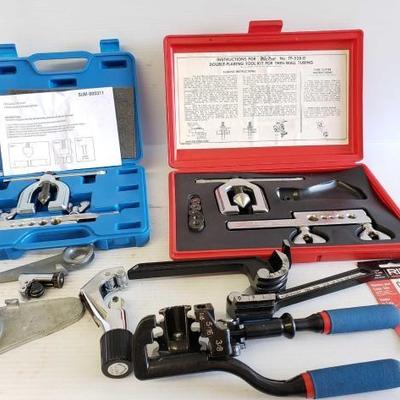 #1072: Blue-Point and Summit Flaring Tool Kits, Tube Benders and More
Blue-Point Double Flaring Tool Kit TF-528-D, Tubing cutter TC-28A,...