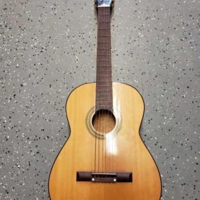 #1260: Acoustic and Electric Guitar with Cases
Acoustic guitar comes with a soft case. Electric guitar comes with a hard case.