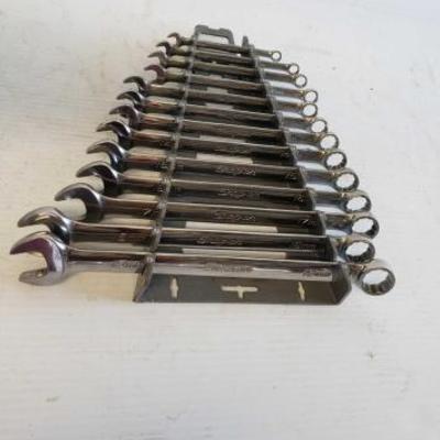 #1037: Snap-On Tools- Wrenches Approx 13 Pieces 7MM-19MM
Snap-On Tools- Wrenches Approx 13 Pieces 7MM-19MM