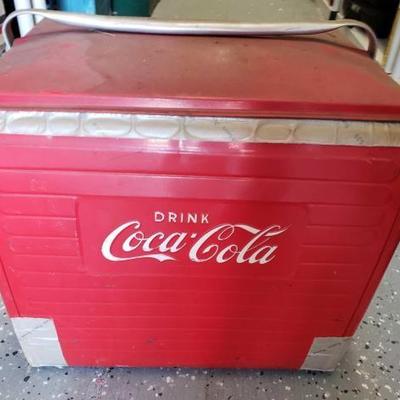 #1243: Vintage Metal Coca-Cola Ice Chest
Measures approximately 17