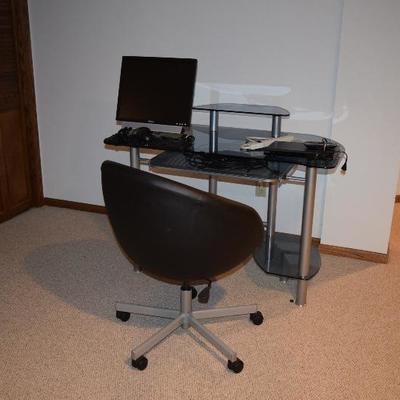 Computer Desk, Computer, Chair