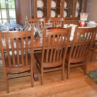 Dining Table, 8 Chairs