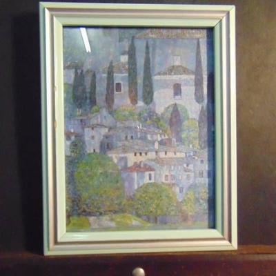 Church at Cassone 1913 Framed Oil Panting on Canva ...