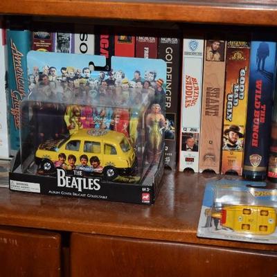 The Beatles Album Cover Die Cast Collectible, VHS Tapes