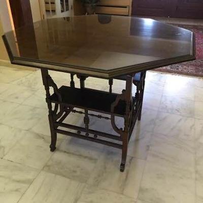 Octagonal Table with Victorian Base