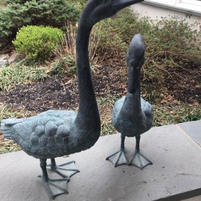 Pair of Outdoor Geese