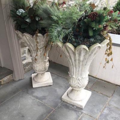 Pair of Tall Planters