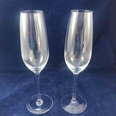 Tiffany Glass Champagne Flutes