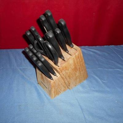 Knife set with Wood Block